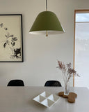 Levitate Pendant 40 - Sage green / Brass