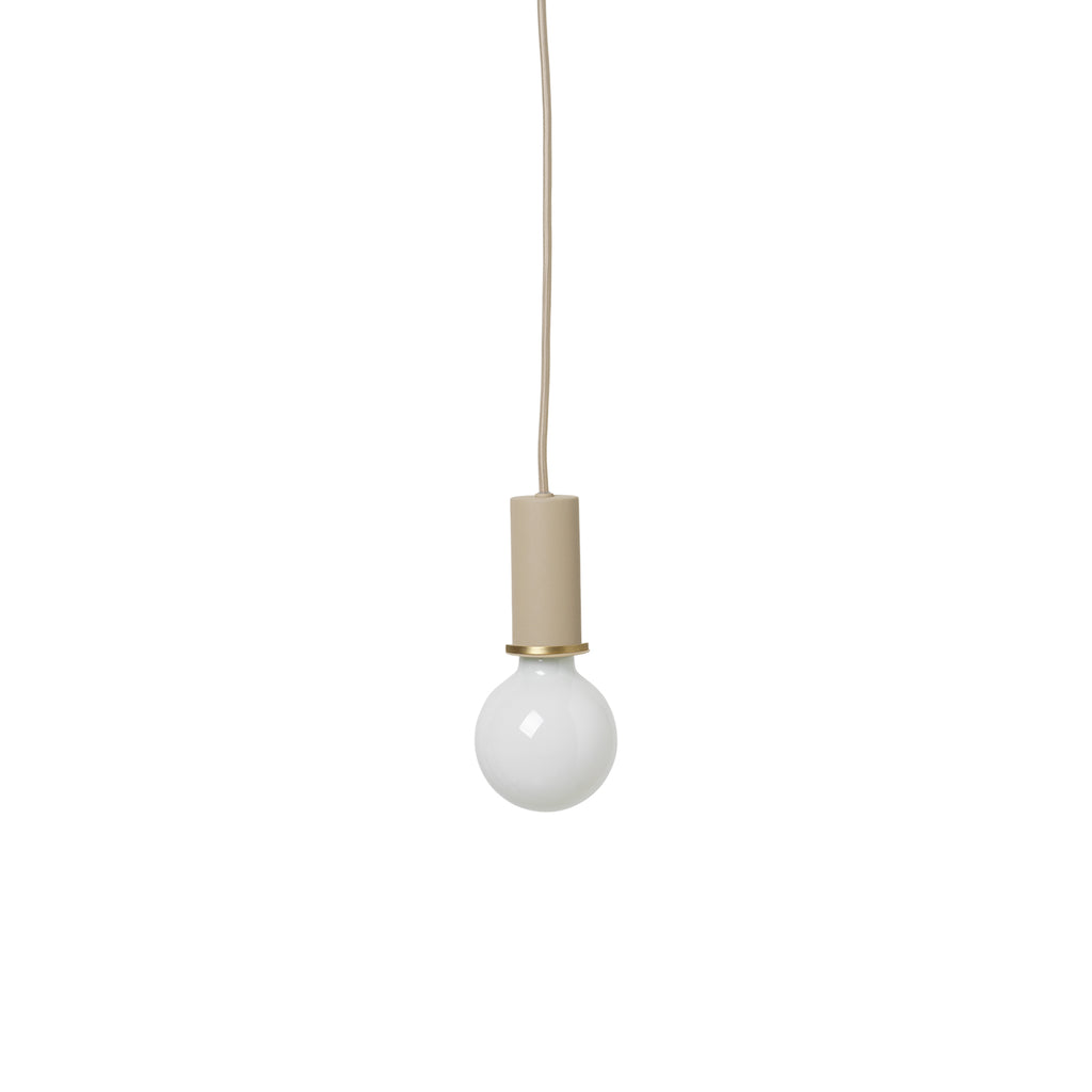 Socket Pendant Low - Cashmere