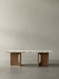 Androgyne Lounge Table, Natural Oak / Calacatta Viola marble