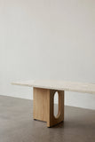 Androgyne Lounge Table, Natural Oak / Kunis breccia sand