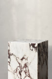 Plinth Tall - Rose marble calacatta viola