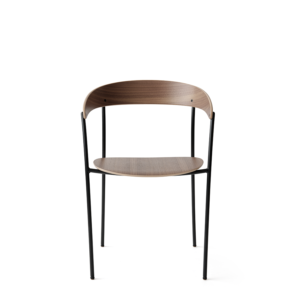 Missing Armchair - Walnut w. Black Frame