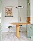 Model 2065 Suspension - Black and white diffuser, black hardware, black cable