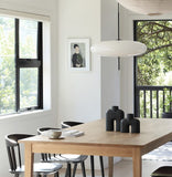 Model 2065 Suspension - White diffuser, black hardware, black cable