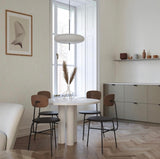 Model 2065 Suspension - White diffuser, black hardware, black cable