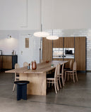 Model 2065 Suspension - White diffuser, black hardware, white cable