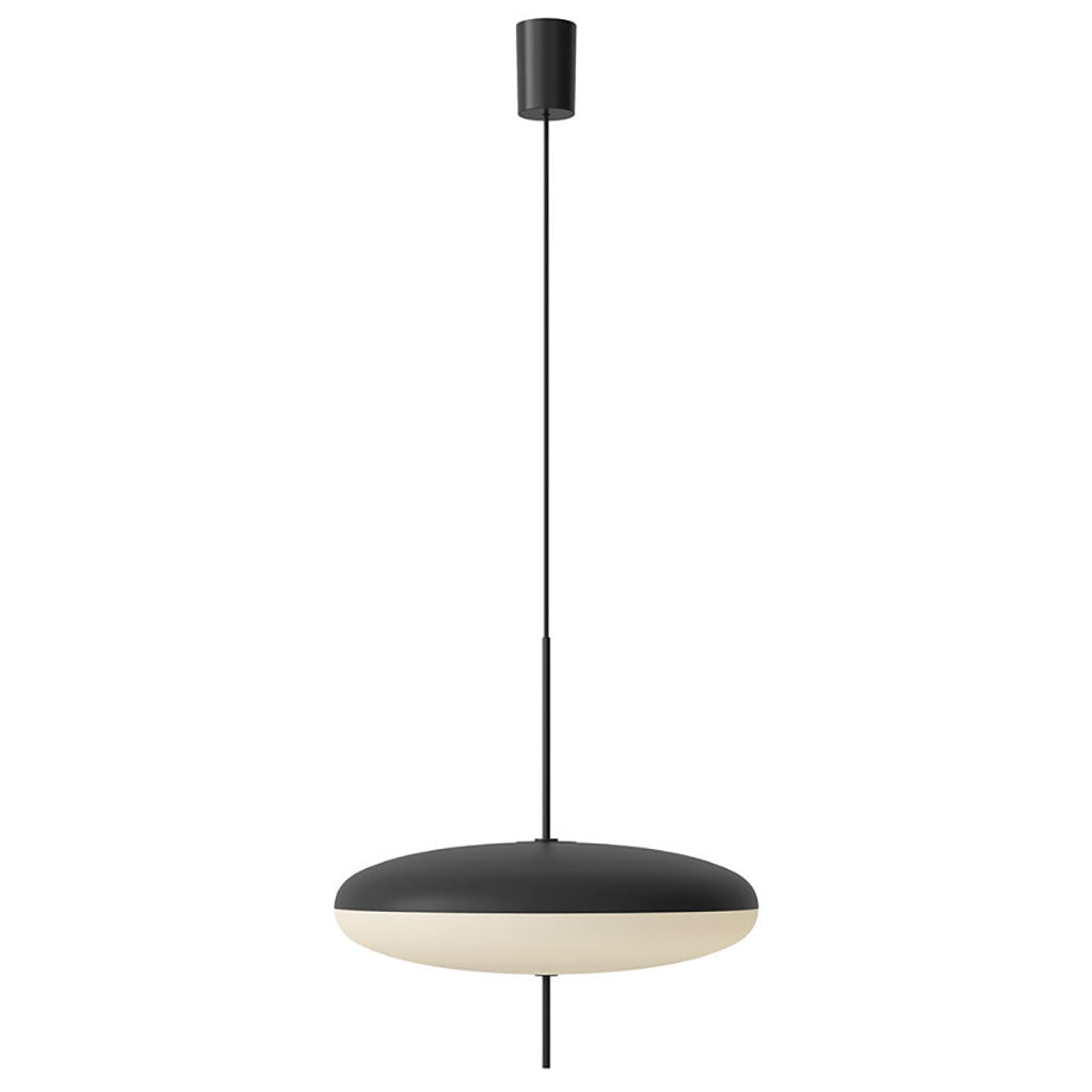 Model 2065 Suspension - Black and white diffuser, black hardware, black cable