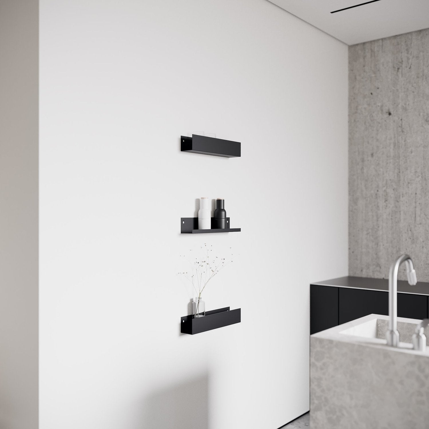 Shelf L40 - Negru
