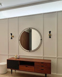 Nimbus Mirror, Ø110 - Bronzed brass