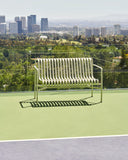 Palissade Dining Bench with Armrests - Sky Grey