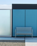 Palissade Dining Bench with Armrests - Sky Grey