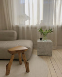 Plinth Cubic - White marble carrara