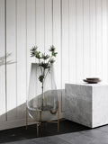 Plinth Cubic - White marble carrara
