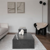 Plinth Low - Grey marble kendzo