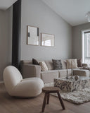 Plinth Low - Rose marble Calacatta viola