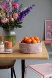 Pink Marble Fruit Bowl