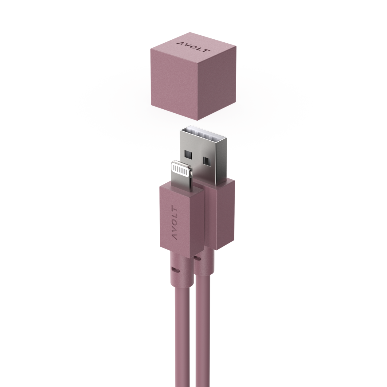 Cable 1 USB-A to Apple Lightning - Rusty Red