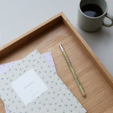 Small Notebook - Creamy Grey flowers