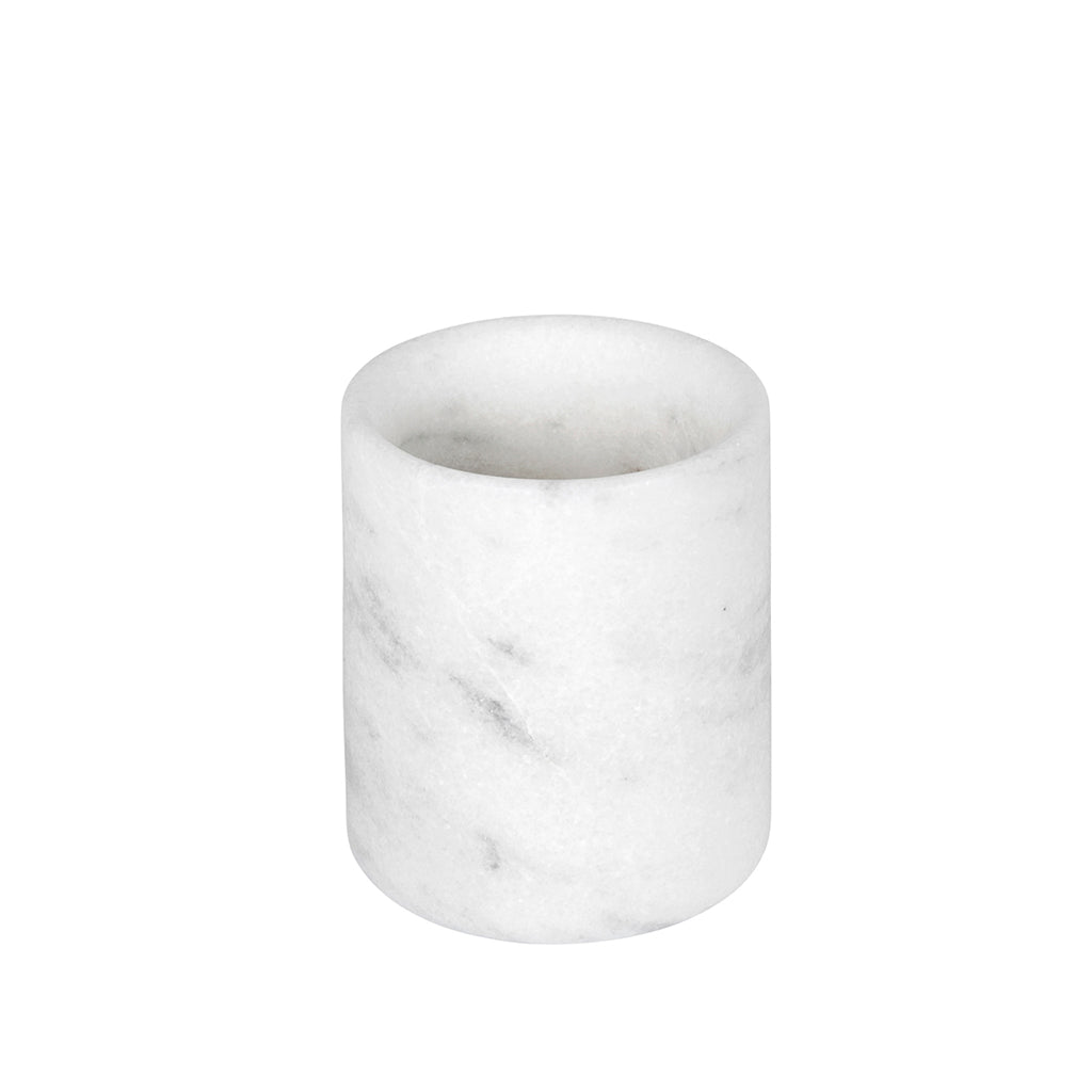 White Marble 'Classic' Toothbrush Holder