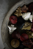 Onion folded ornament - Dark red