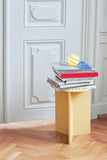 High Slit Side Table - Light yellow