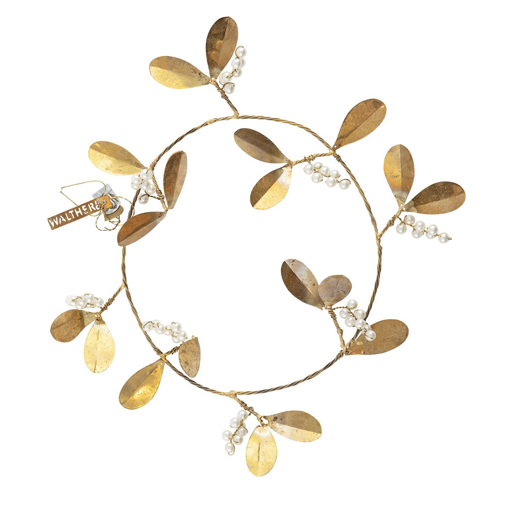Snowberry Wreath Small - Brass
