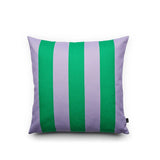 Stripes cushion L green/purple