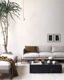 Plinth Low - Black marble marquina