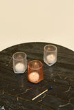 Tela Votive Glass Set of 2 - Peach