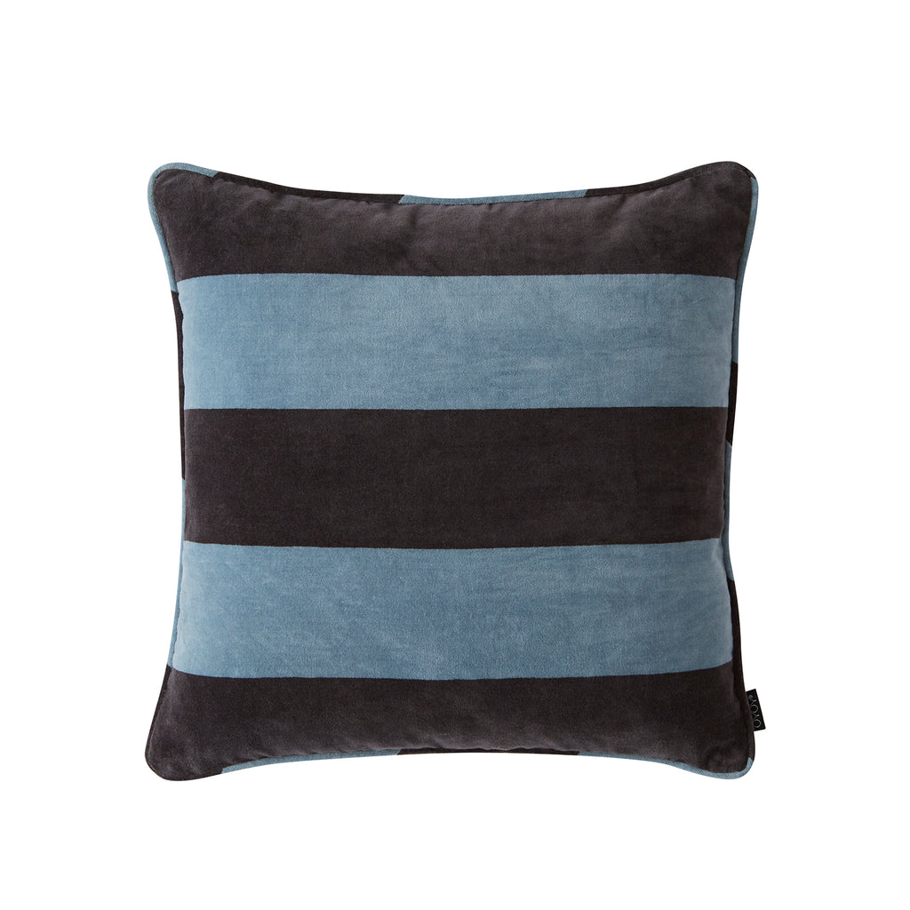 Confect Velvet Cushion - Tourmaline / Anthracite