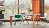 Two-Colour Rectangular Dining Table - Ochre, Light grey