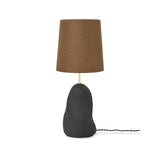 Hebe Lamp Medium - Dark Grey with Curry Lampshade