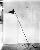 VV Cinquanta Floor Lamp - Black frame, black reflector
