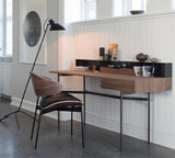 VV Cinquanta Floor Lamp - Black frame, black reflector