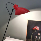 VV Cinquanta Floor Lamp - Black frame, red reflector