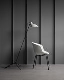 VV Cinquanta Floor Lamp - Black frame, white reflector