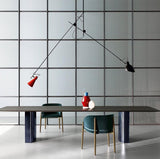 VV Cinquanta Suspension - Black structure, black and red reflectors