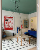 VV Cinquanta Suspension - Black structure, black and red reflectors