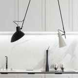 VV Cinquanta Suspension - Black structure, white and black reflectors