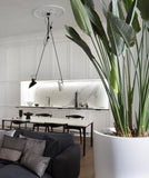 VV Cinquanta Suspension - Black structure, white and black reflectors