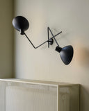 VV Cinquanta Twin Wall - Black mount, black reflectors