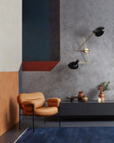 VV Cinquanta Twin Wall - Brass mount, black reflectors