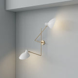 VV Cinquanta Twin Wall - Brass mount, white reflectors