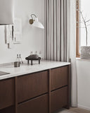 VV Cinquanta Wall - Brass mount, White reflector