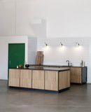 VV Cinquanta Wall - Brass mount, White reflector