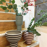 Varia Sculptural Vase Dusty Green/Forest