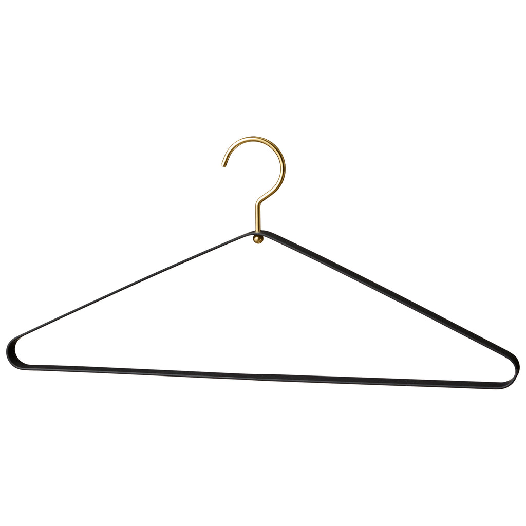 Vestis Hanger Black/Brass - Set of 2