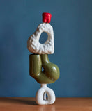 W&S Belly Button Sculpture - Red