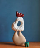 W&S Moguls Sculpture - Burgundy