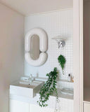 Zodiac Mirror Medium - White